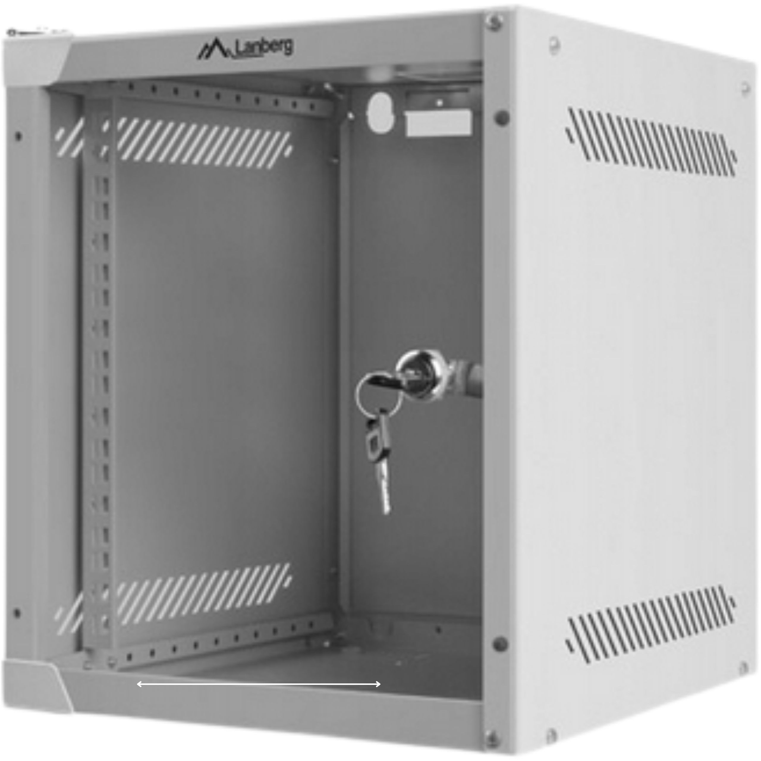 Szafa Rack Wisząca 10'' 6U 280X310 Szara Lanberg