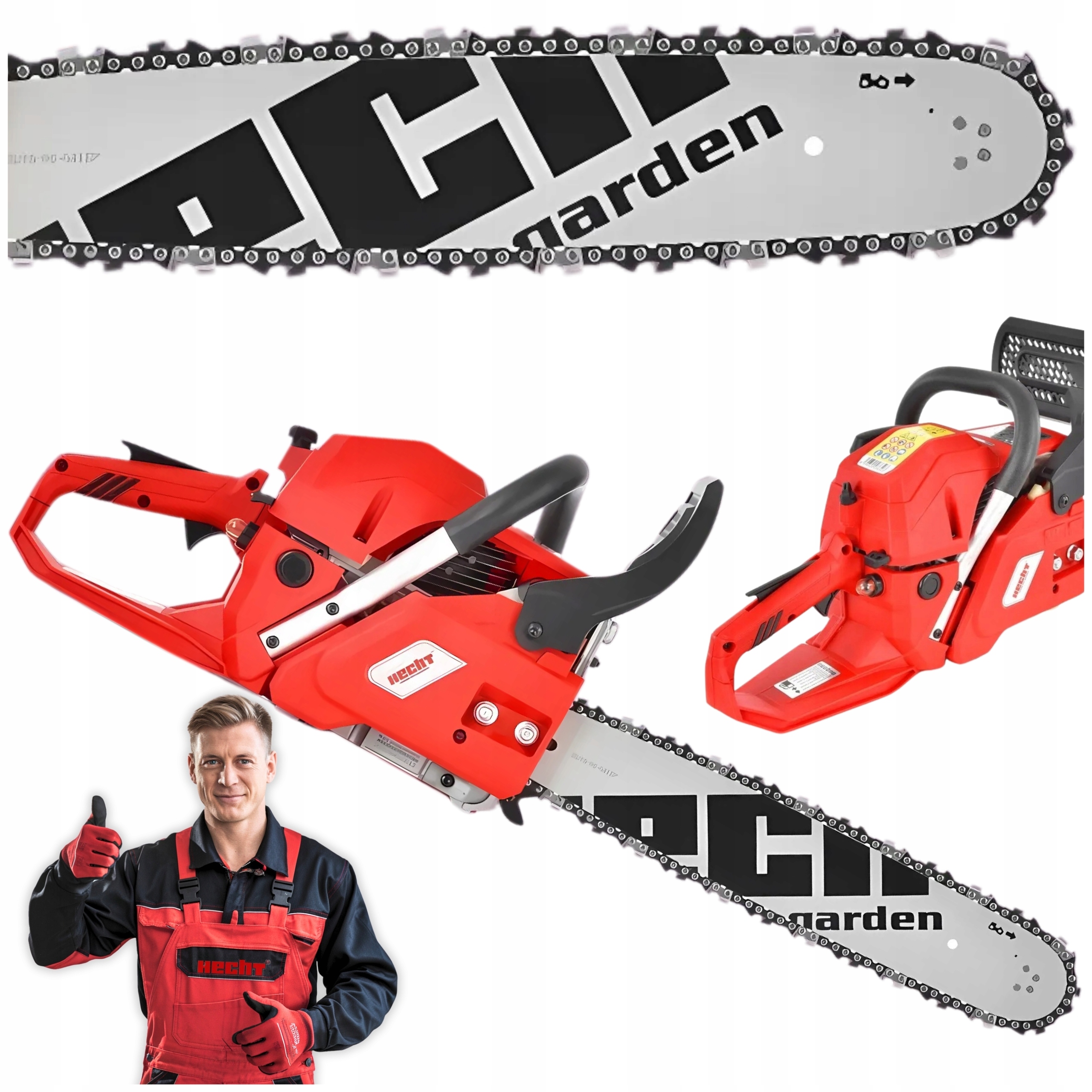 Pilarka Piła Spalinowa Łańcuchowa Hecht 954 Moc 2,7 Km Prowadnica 40 CM