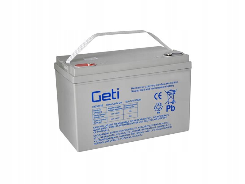 Baterie gelová 12V 100Ah Geti pro soláry