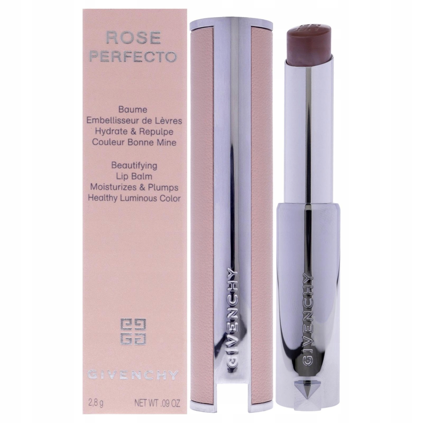 Givenchy Rose Perfecto Tónovací balzám na rty 2,8 g Odstín: N111 Soft Nude Pro Ženy