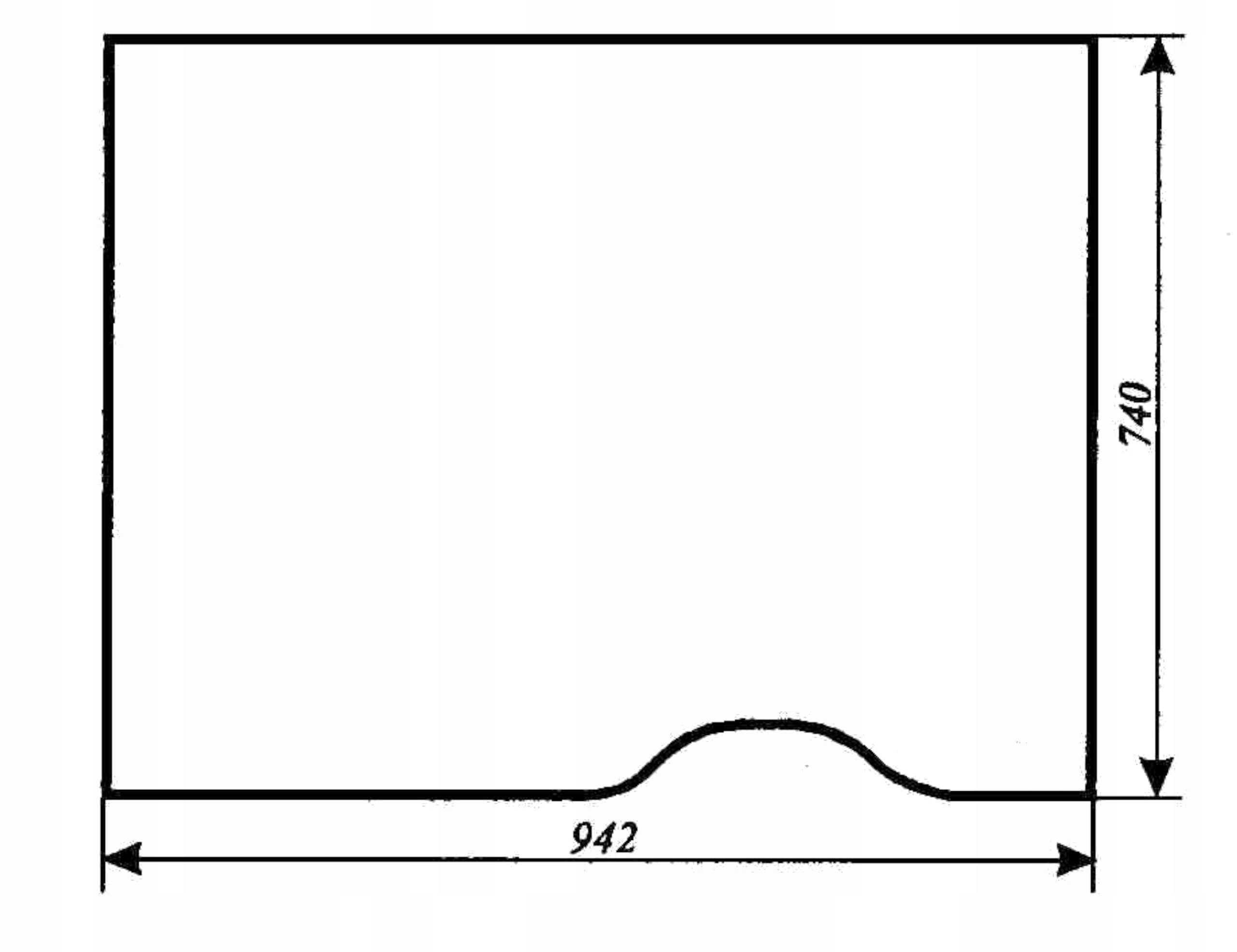 sklo pro bagru Waryński 250M přední