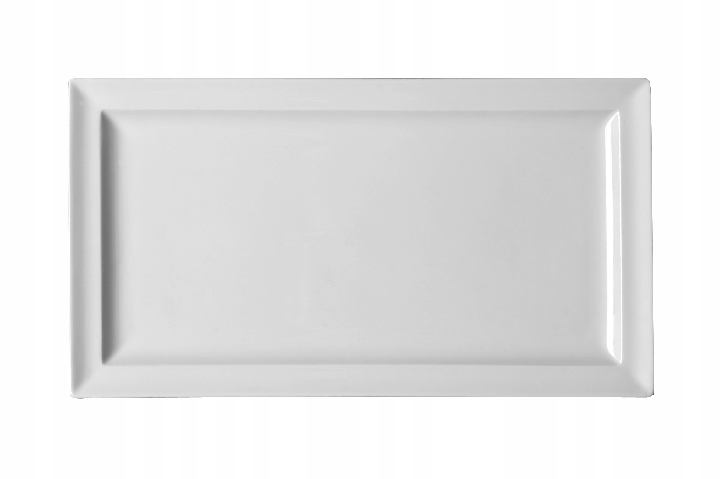 Porcelán Rak Klasický gurmánský talíř plochý obdélníkový 38x21 slonová kost