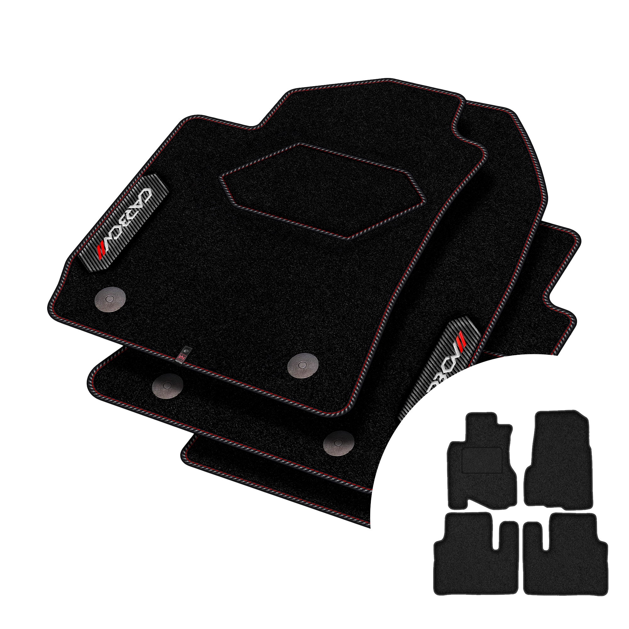 Koberce Carbon pro Honda Cr-v 2002-2007