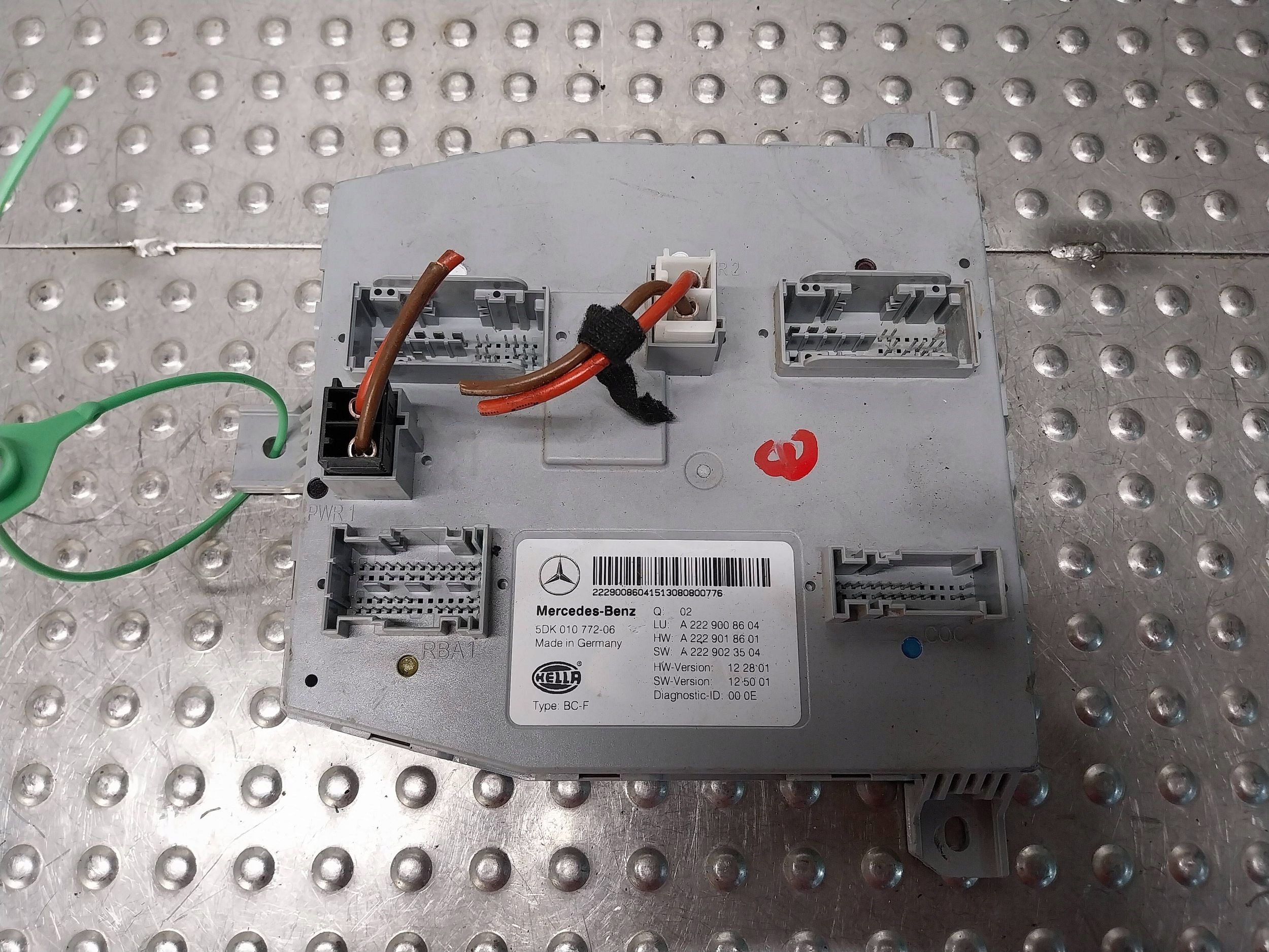 comfort control unit control unit SAM A2229008604 MERCEDES S-KLASA W222 13