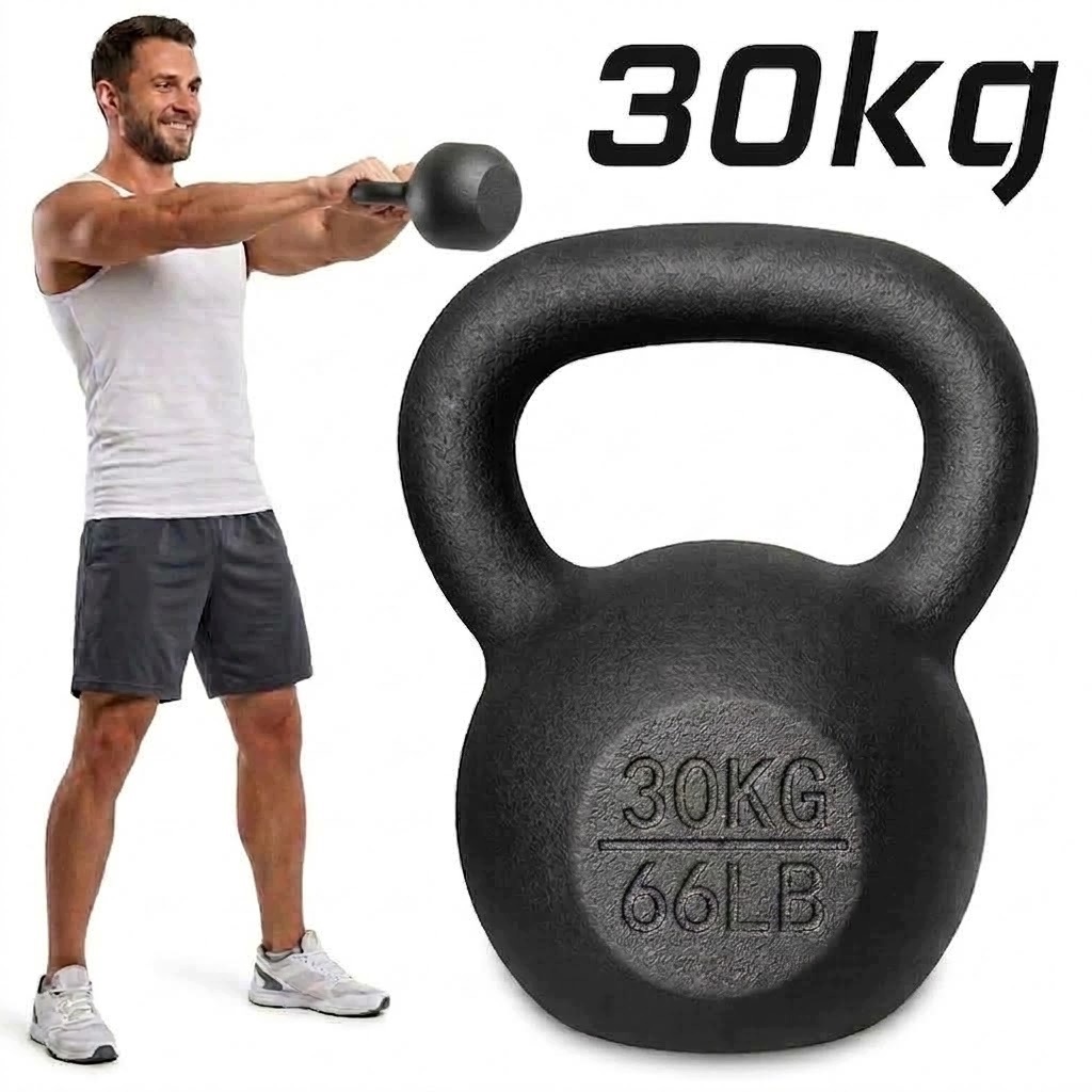 Kettlebell 30kg kettle żeliwny odważnik hantel kula do ćwiczeń Crossfit