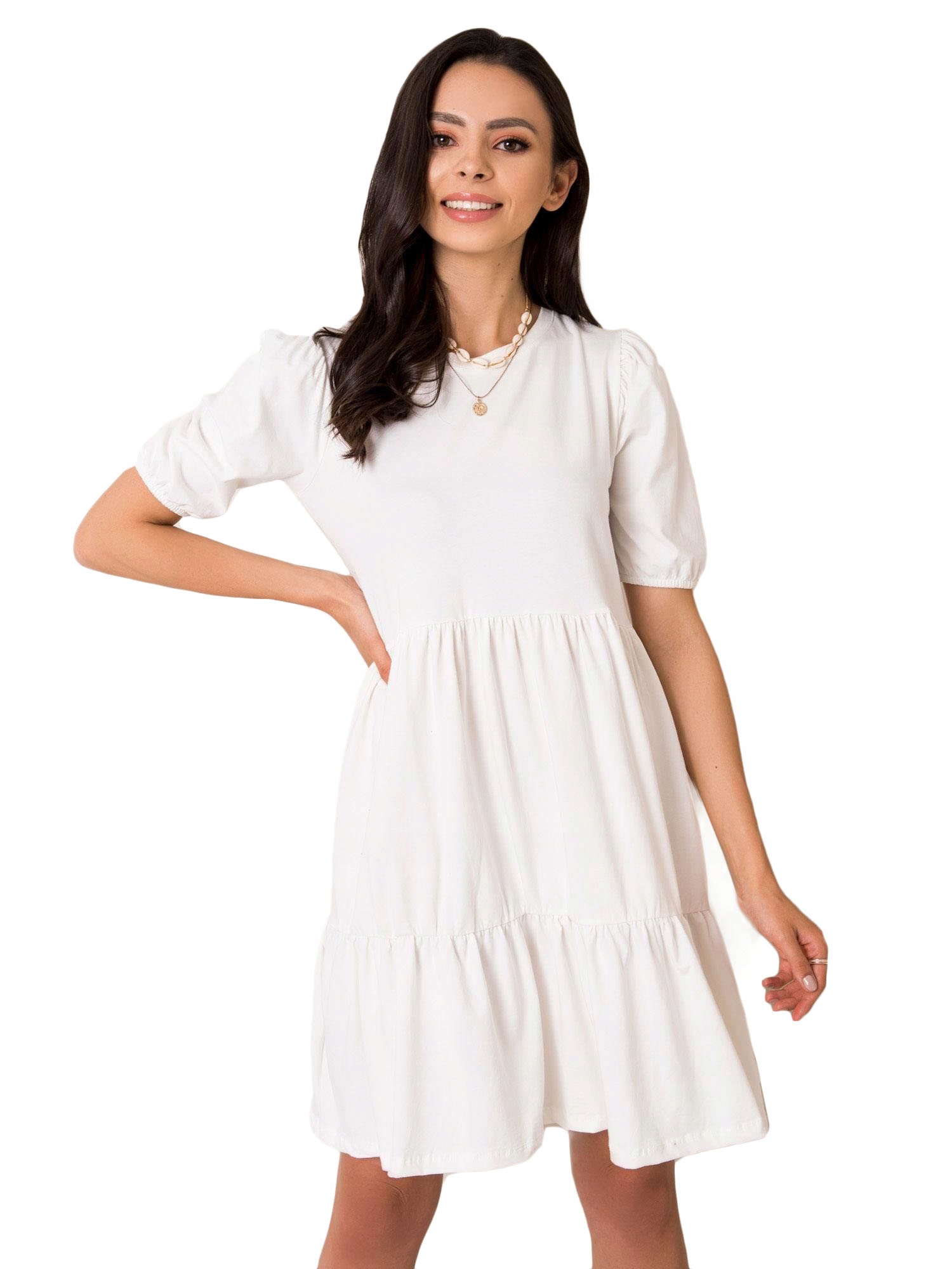 

Bawełniana Sukienka damska krótki rękaw - M