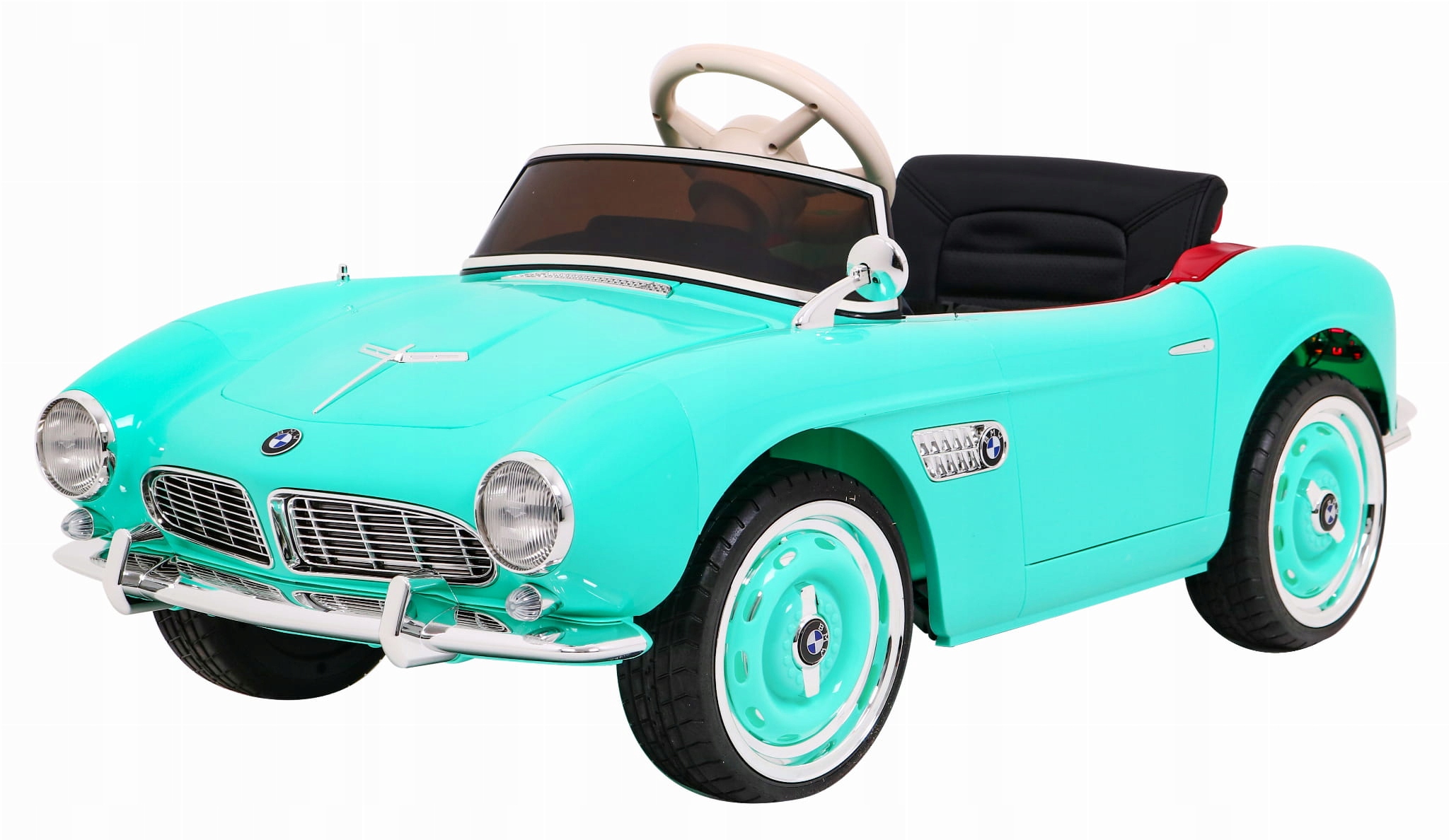 Autko Bmw 507 Retro elektryczne dla dzieci Zielony Roadster 12V/7Ah 2x35W