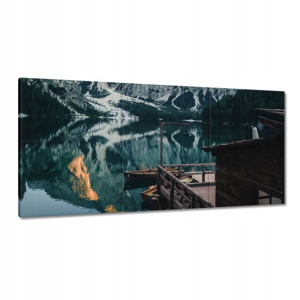 Obrazy 180x90 Drevený domček v horách