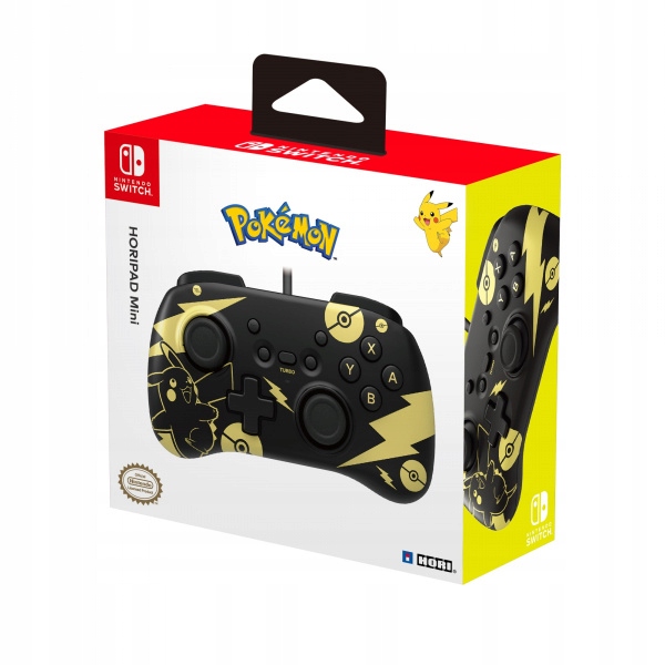 Hori HoriPad Mini kabelový ovladač Pikachu Gold Edition (Switch)