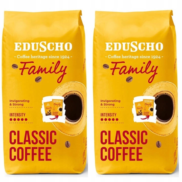 Levně Sada Káva zrnková Robusta Tchibo Family 1000 g x2