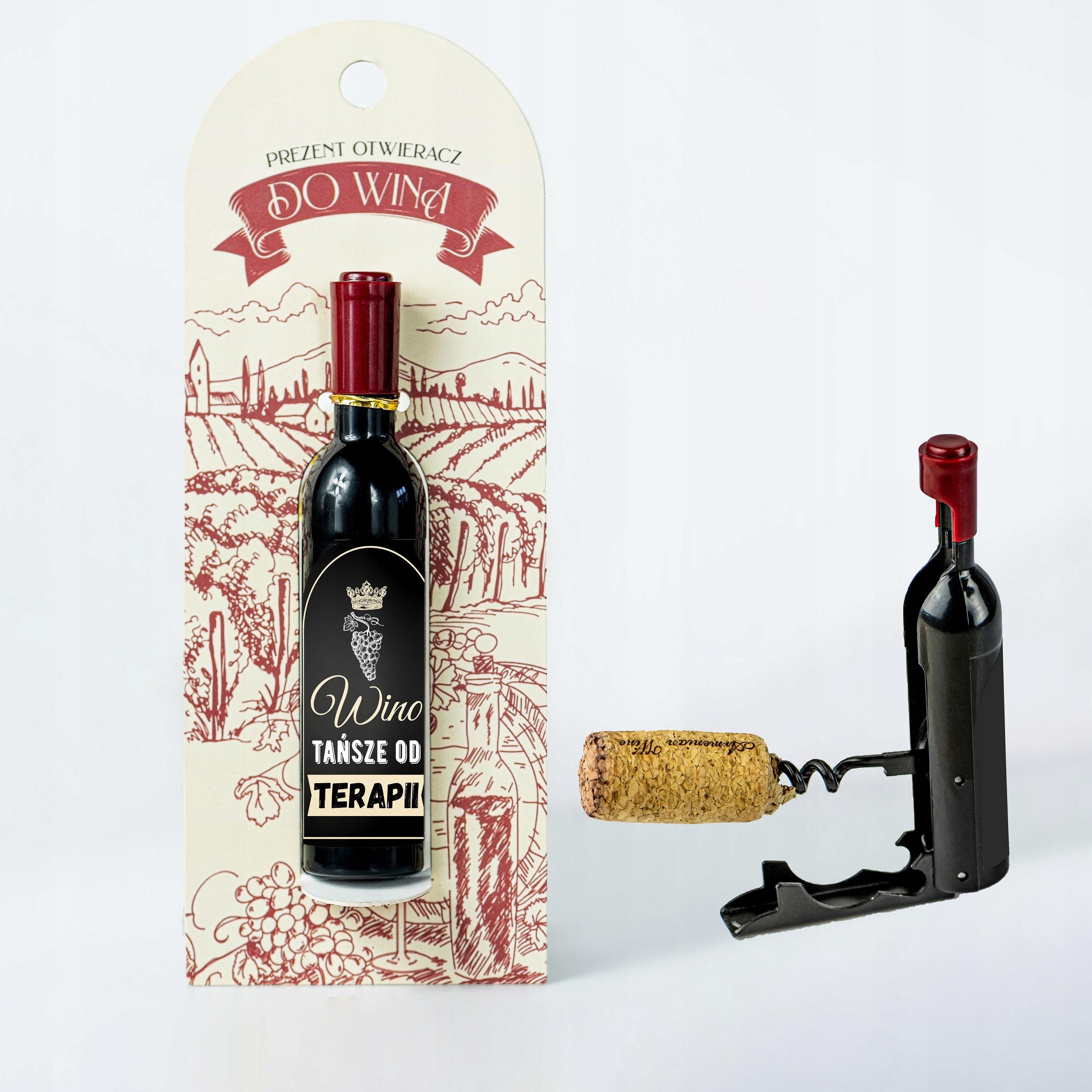 

Otwieracz do wina: Wino Tańsze Od Terapii