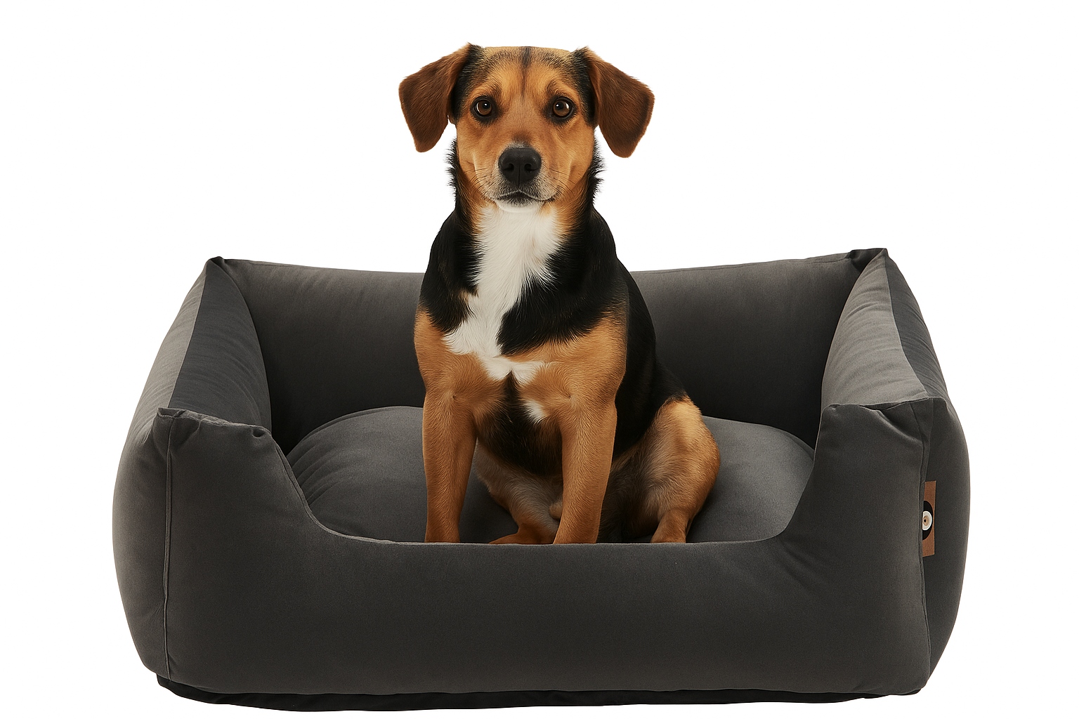 Levně Pelíšek pro psa 70x55 M, pohodlná matrace, pohovka pod polštář, pohovka Bianka Grafit