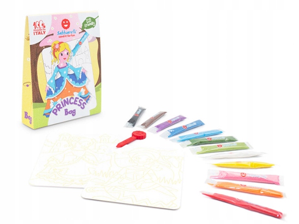 Zestaw Piaskowe malowanki kolorowanki piasek Księ EAN (GTIN) 8032568754813