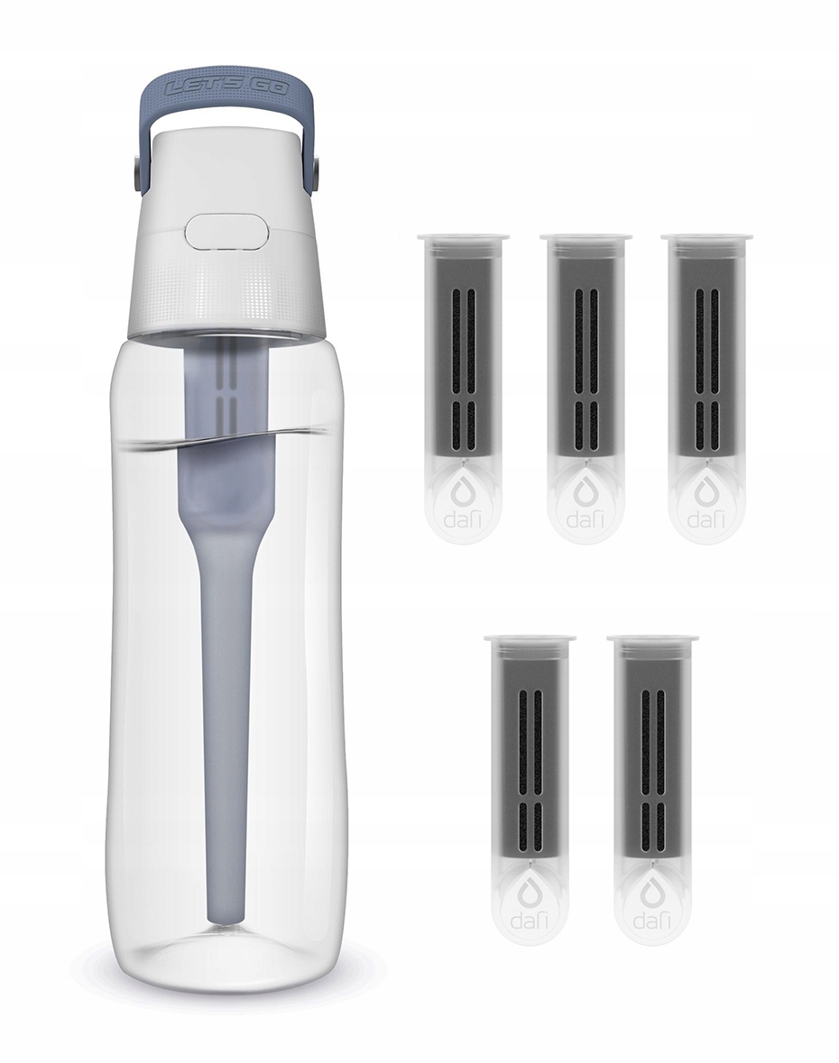 

Butelka filtrująca Dafi Solid 0,7l +6 jeansowa