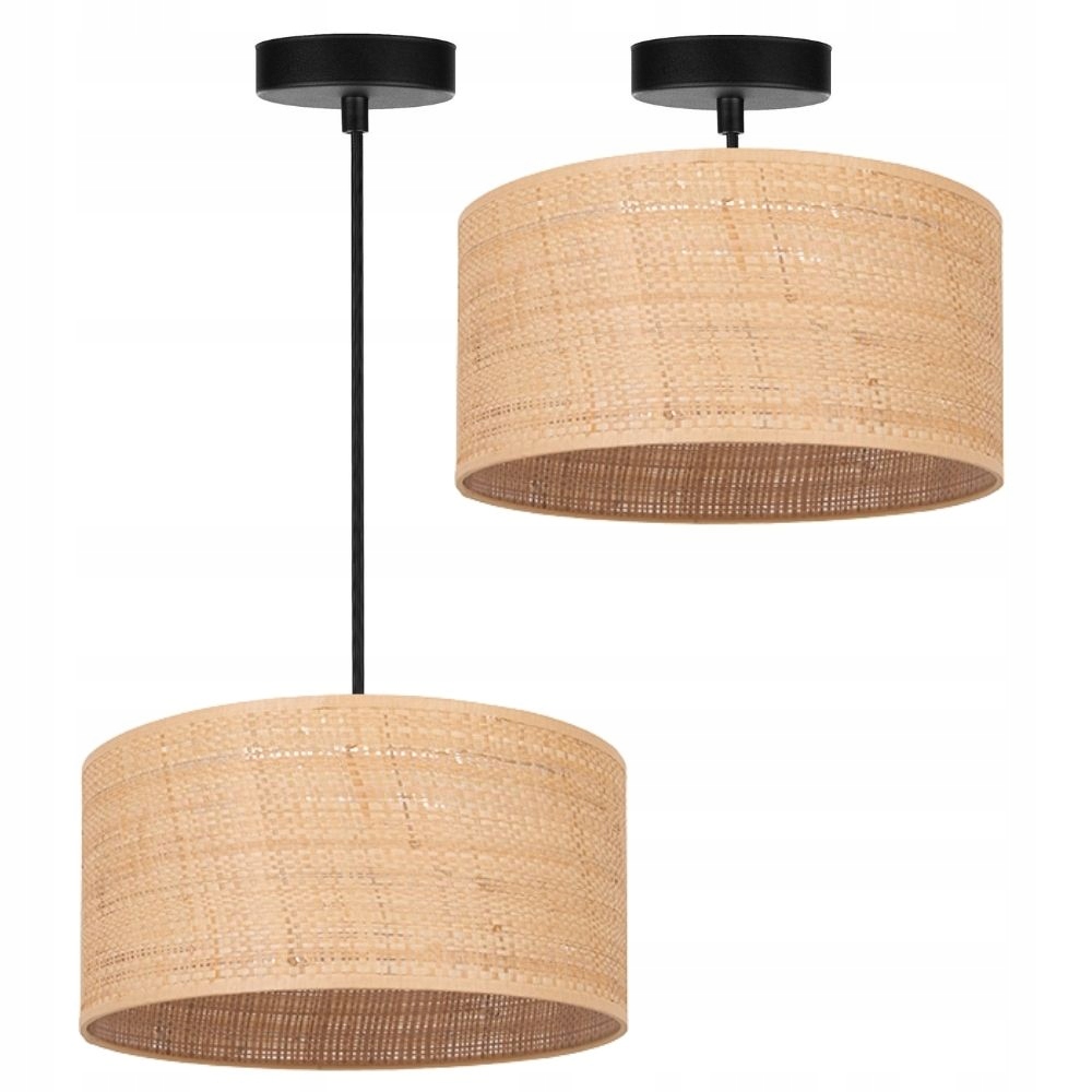 Závěsná Lampa 1PL Stropní Stínidlo Ratan 30 CM Led