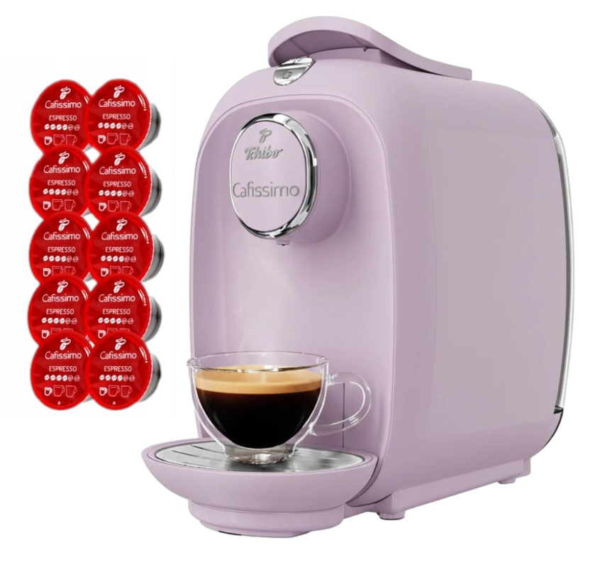 Ekspres od kawy ciśnieniowy kapsułkowy na kapsułki Tchibo Picco fioletowy