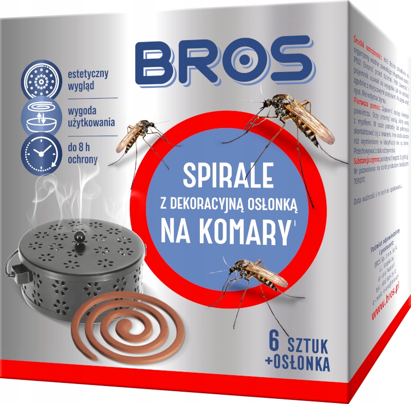 

Bros Spirale Na Komary, Meszki 6SZT Stalow Osłonka