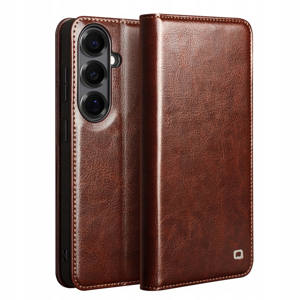 Kožené Flipové pouzdro pro Galaxy S26, Qialino Leather Wallet, kryt