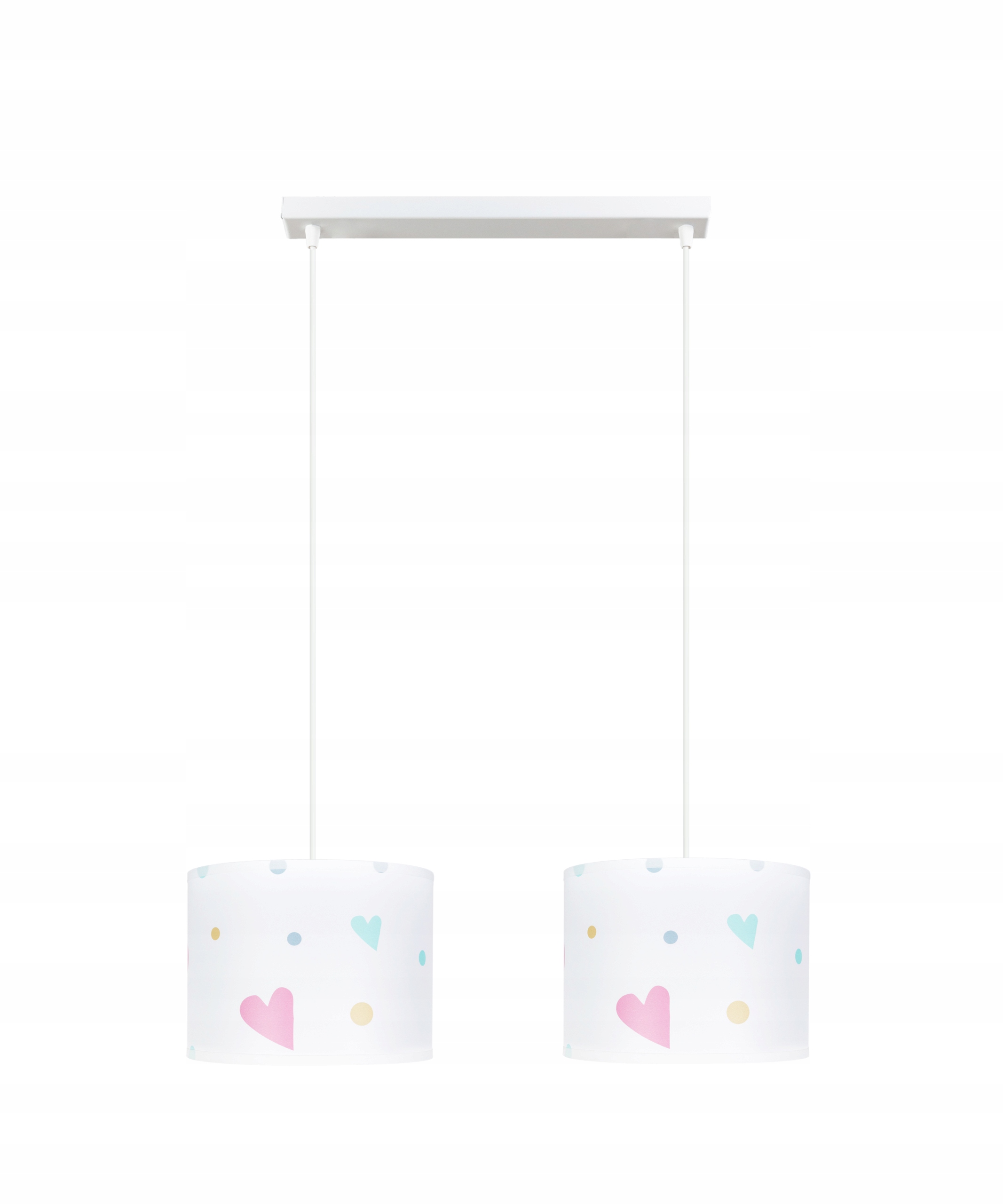 

Lampa żyrandol do pokoju dziecka pastelowe serca