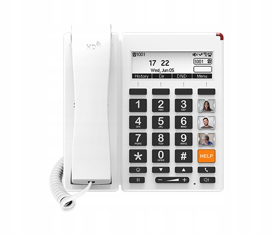 Telefon VOiP Flyingvoice IP FIP12WP dla Seniora