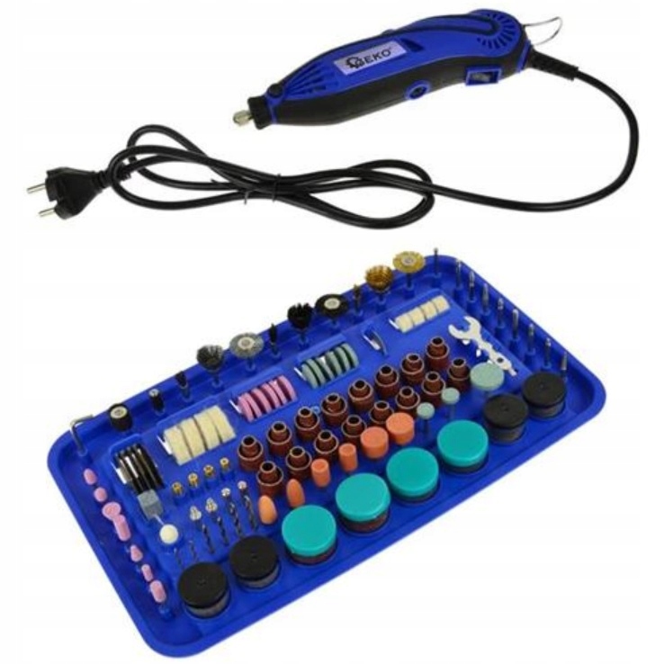 Multiszlifierka Mini-szlifierka Wiertarka Frezarka 222el. Zestaw Komplet