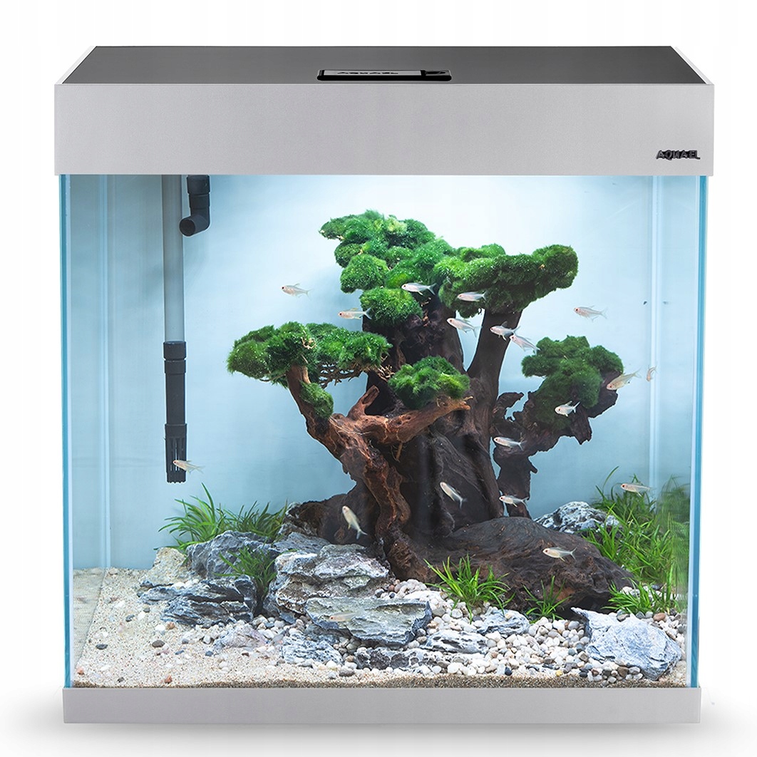 Aquael Opti Set 130 2.0 Led Day&Night szary akwarium zestaw