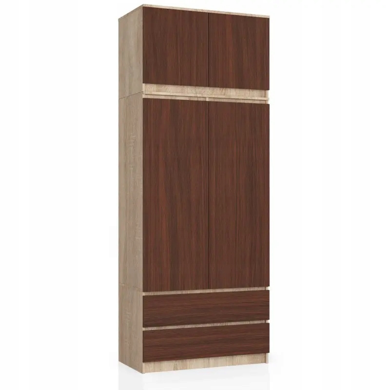 

Szafa S 90cm 2D 2SZ Sonoma Wenge Nadstawka