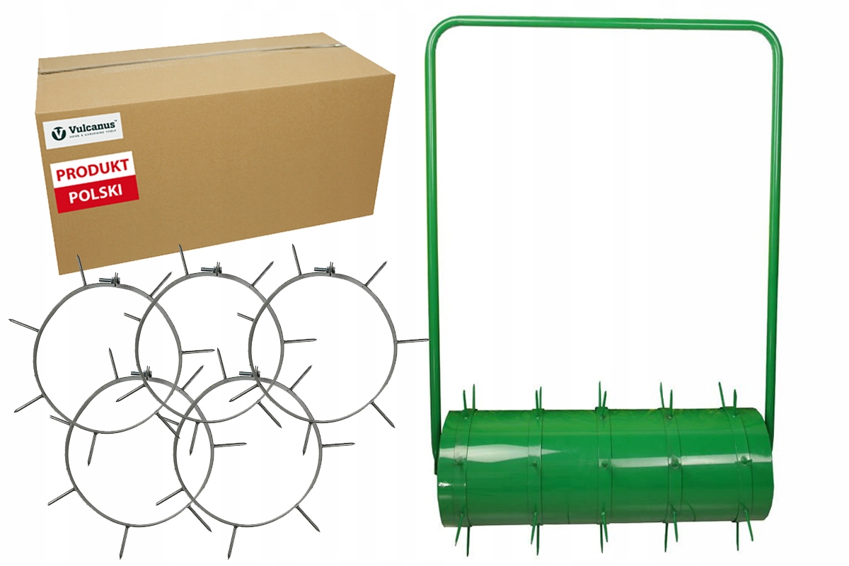 

Walec Ogrodowy wał trawnik +Kolce do aerator 5szt