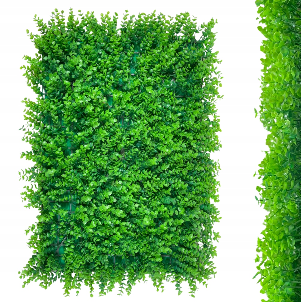 ZIELONA ŚCIANA PANEL ROŚLINNY MATA NA ŚCIANĘ OGRÓD WERTYKALNY EUKALIPTUS