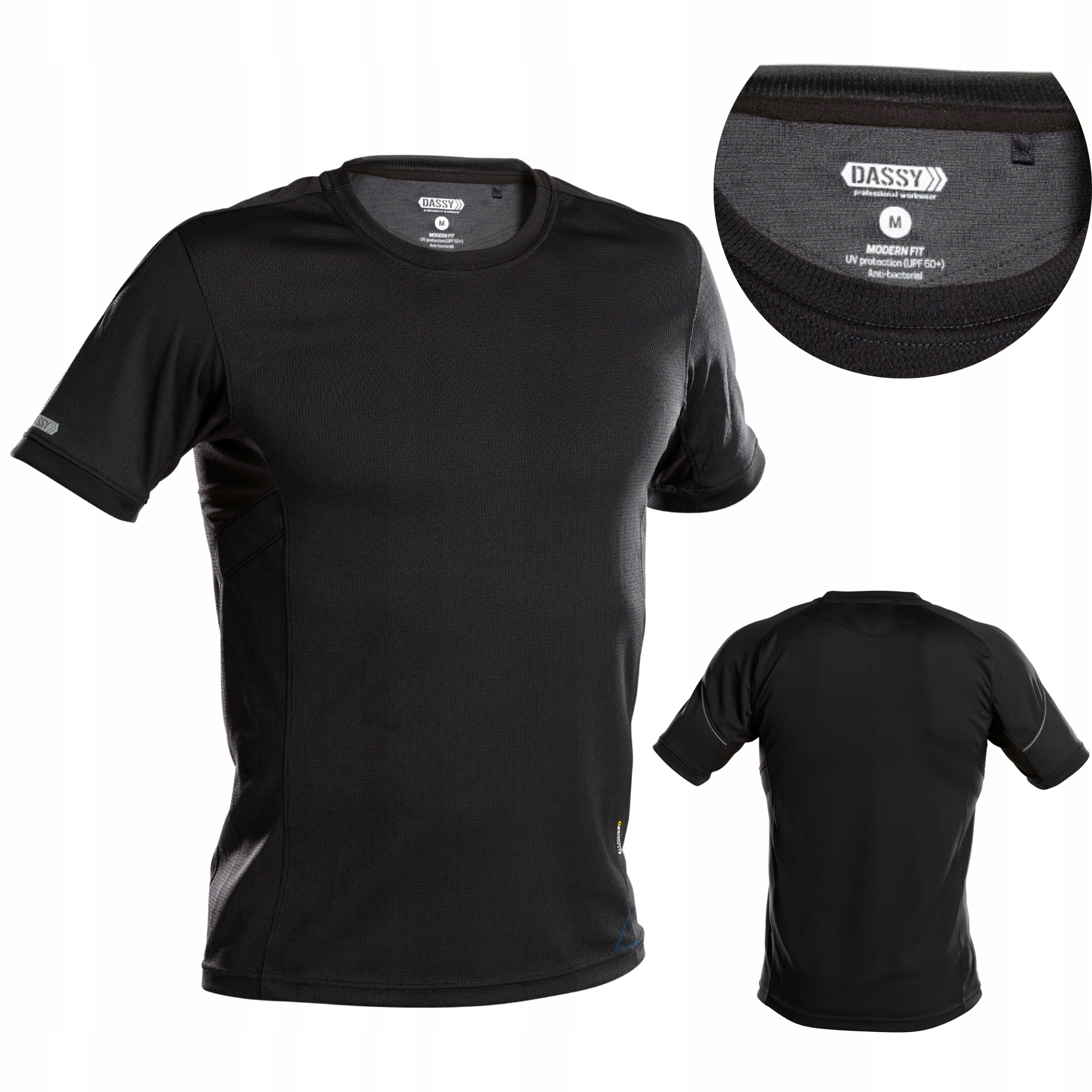 Koszulka męska oddychająca termoaktywna T-shirt męski Dassy Nexus czarna L