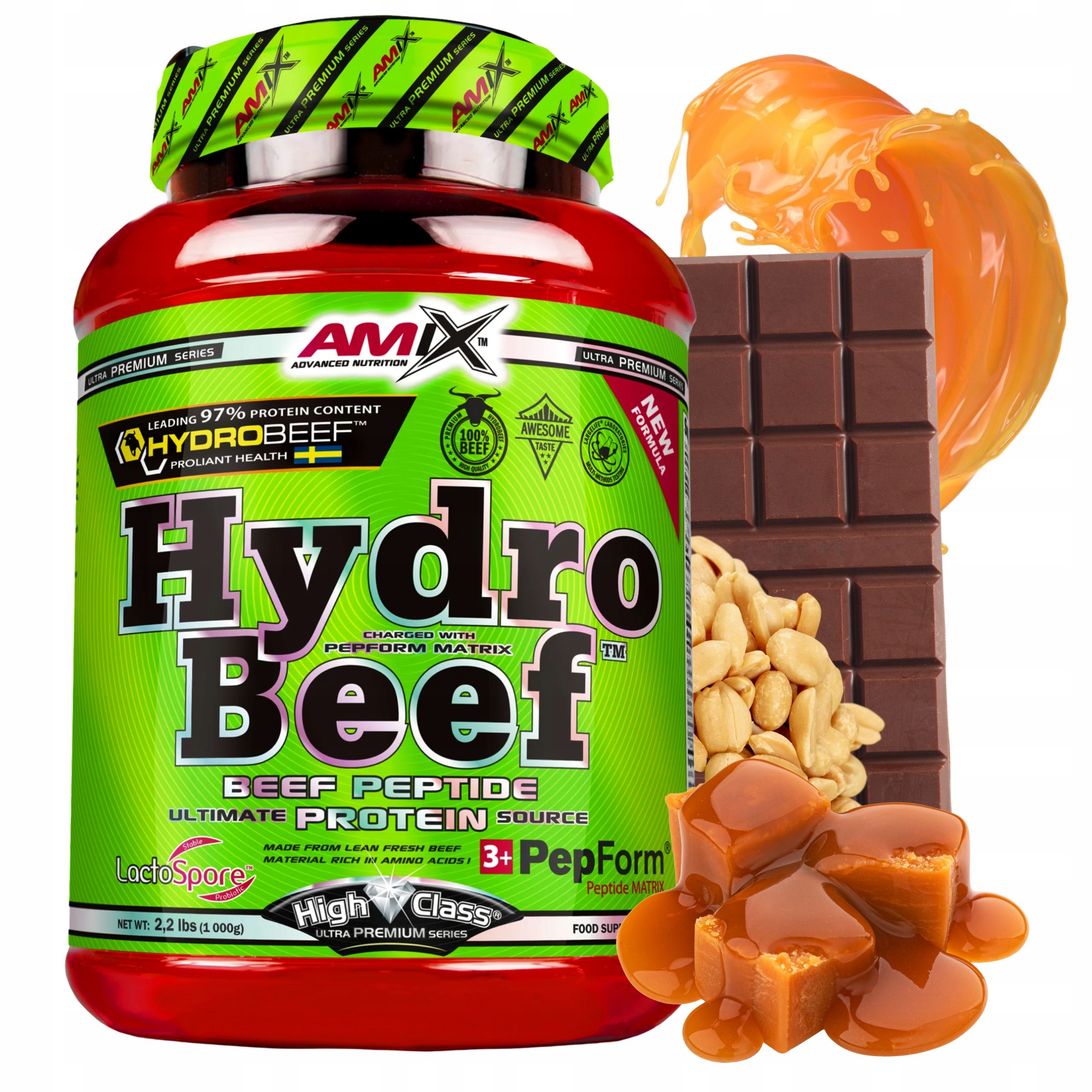 Protein Wph Hovězí Čokoláda Karamel 1000 g Hydrolizart Hydro Beef