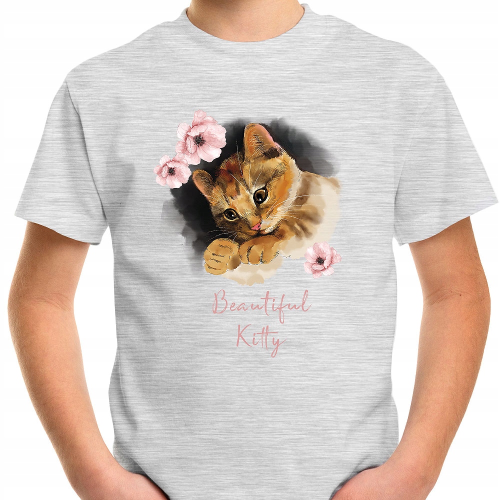 T-SHIRT KOSZULKA DLA DZIECKA KOTY KOTKI 164 SUPER JAKOŚĆ