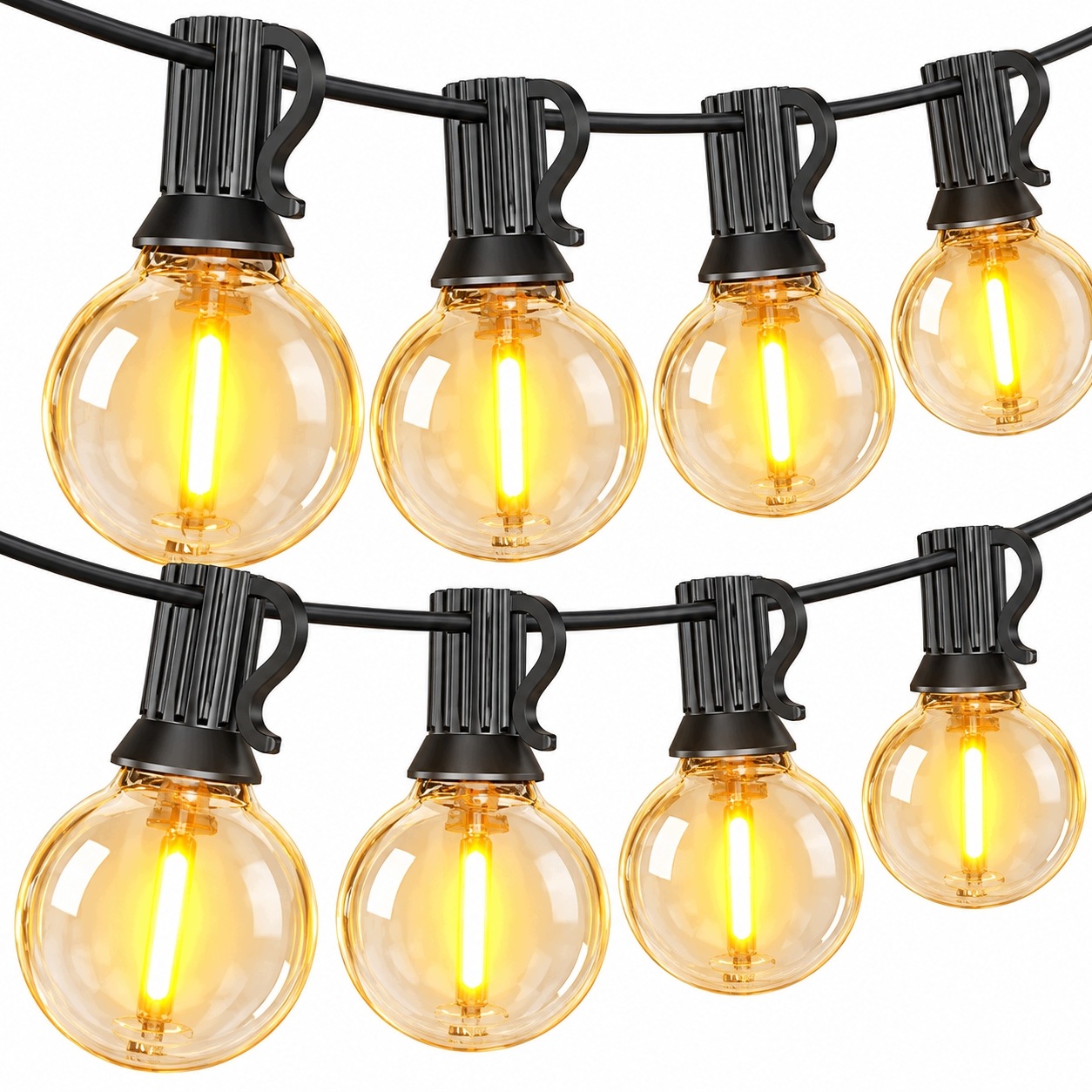 Led Zahradní Girlanda 18 M 30 Žárovek G40 Teplá Bílá IP45 Venkovní