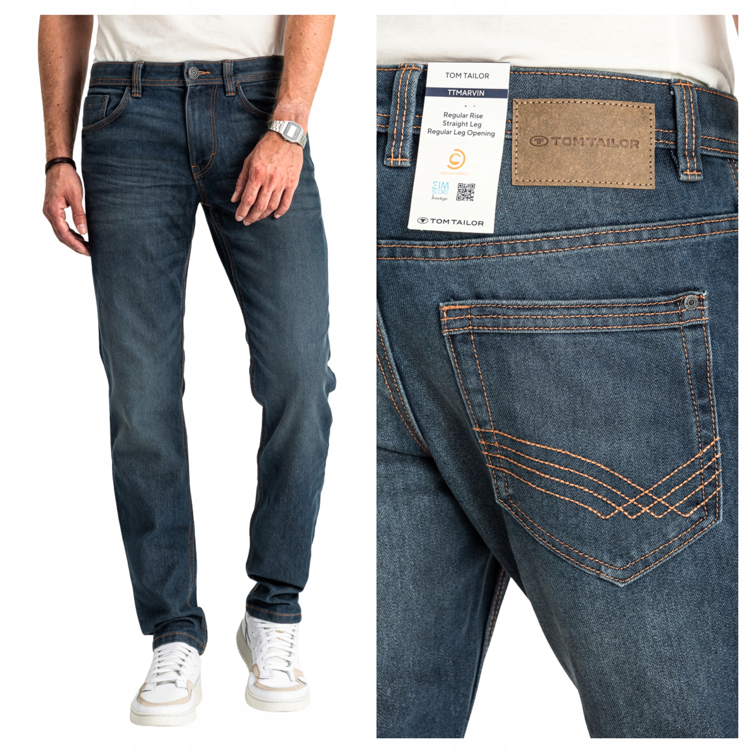 Pánské džínové kalhoty Tom Tailor Marvin Jednoduché Klasické W36 L30