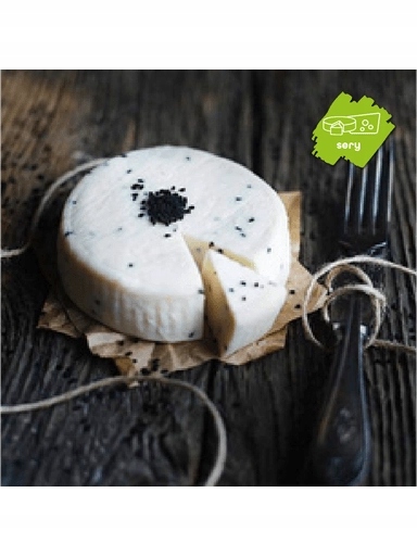 Levně 2x kozí sýr zrající s černuchou cca 220 g