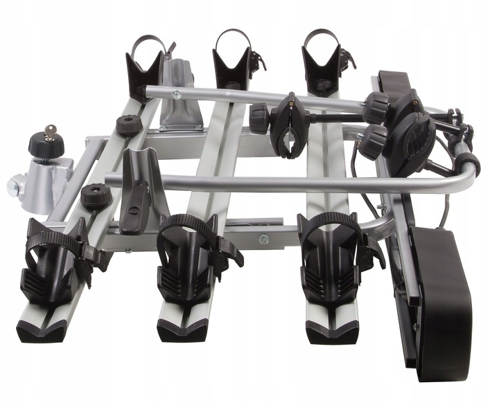 ZAMYKANY BAGAŻNIK PLATFORMA UCHWYT ROWEROWY NA HAK 3 ROWERY UCHYLANY 13PIN Producent AMOS