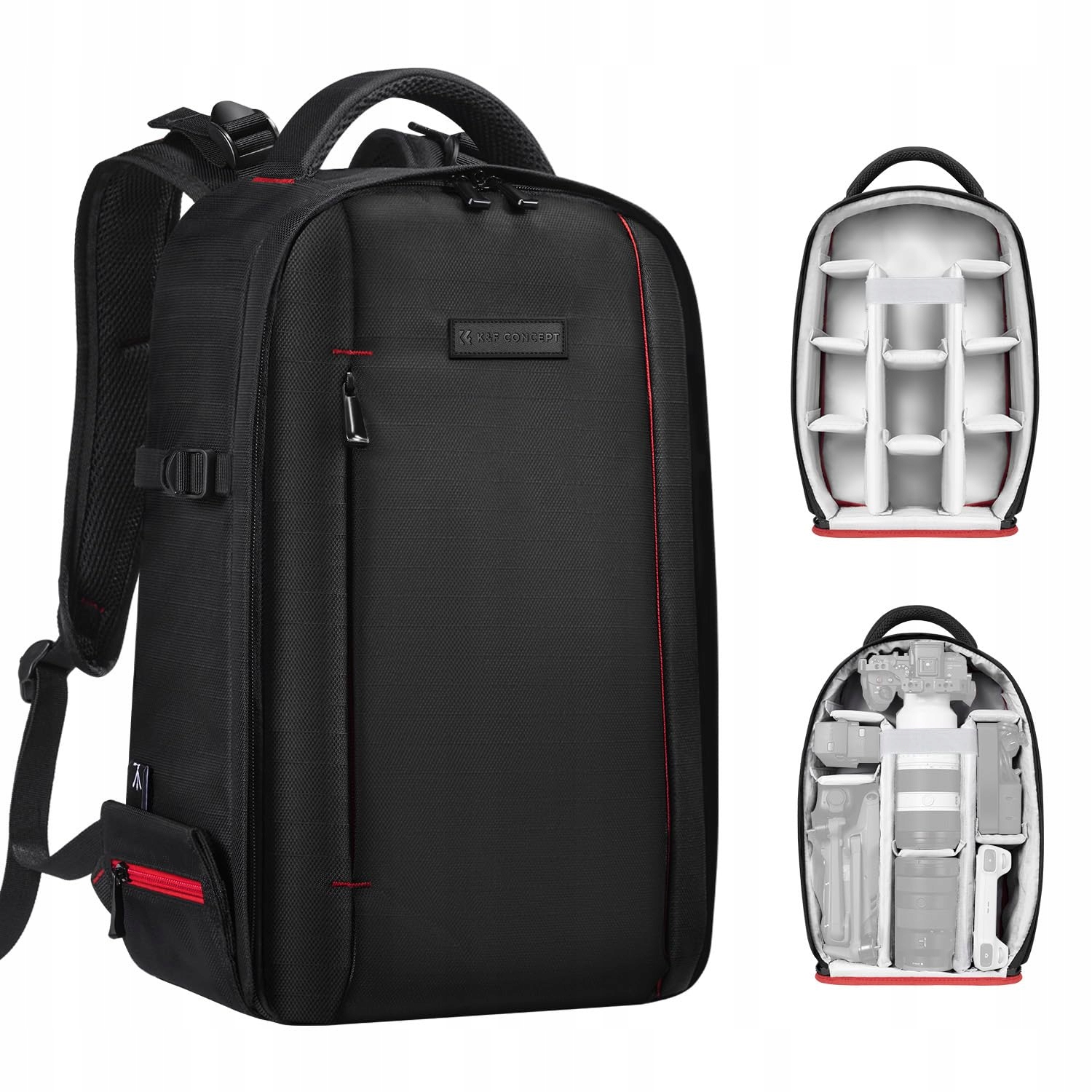 Plecak Fotograficzny Foto Duży na Aparat Kamerę Laptopa Drona K&f KF13.151