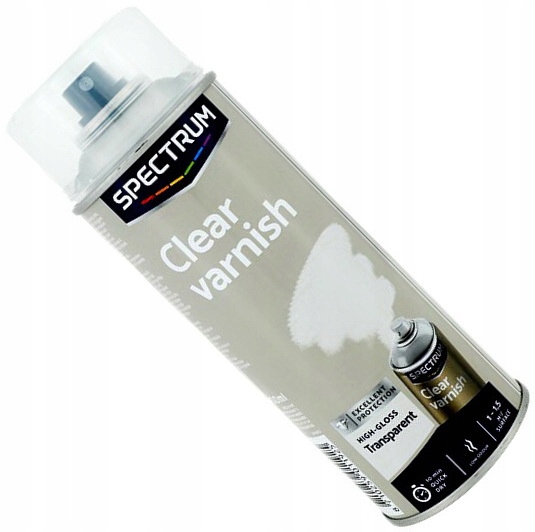 

Akrylowy 400ML Lakier W Sprayu Bezbarwny Połysk