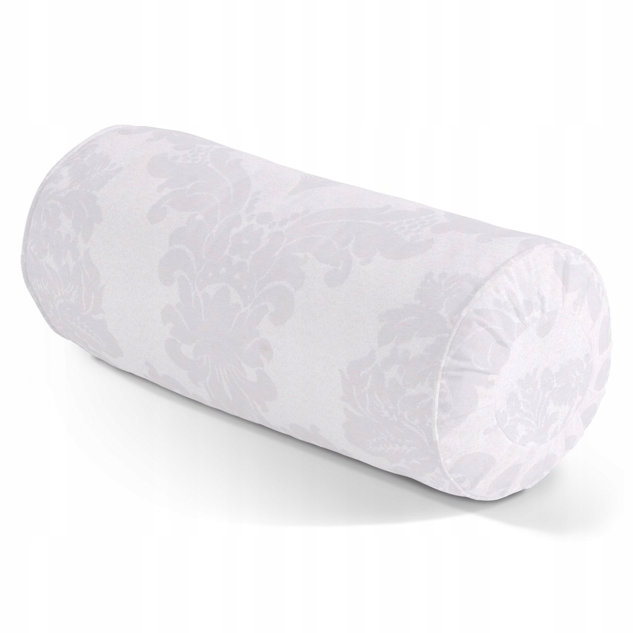 Polštář váleček s záložkami Ø20 x 50 cm bílý