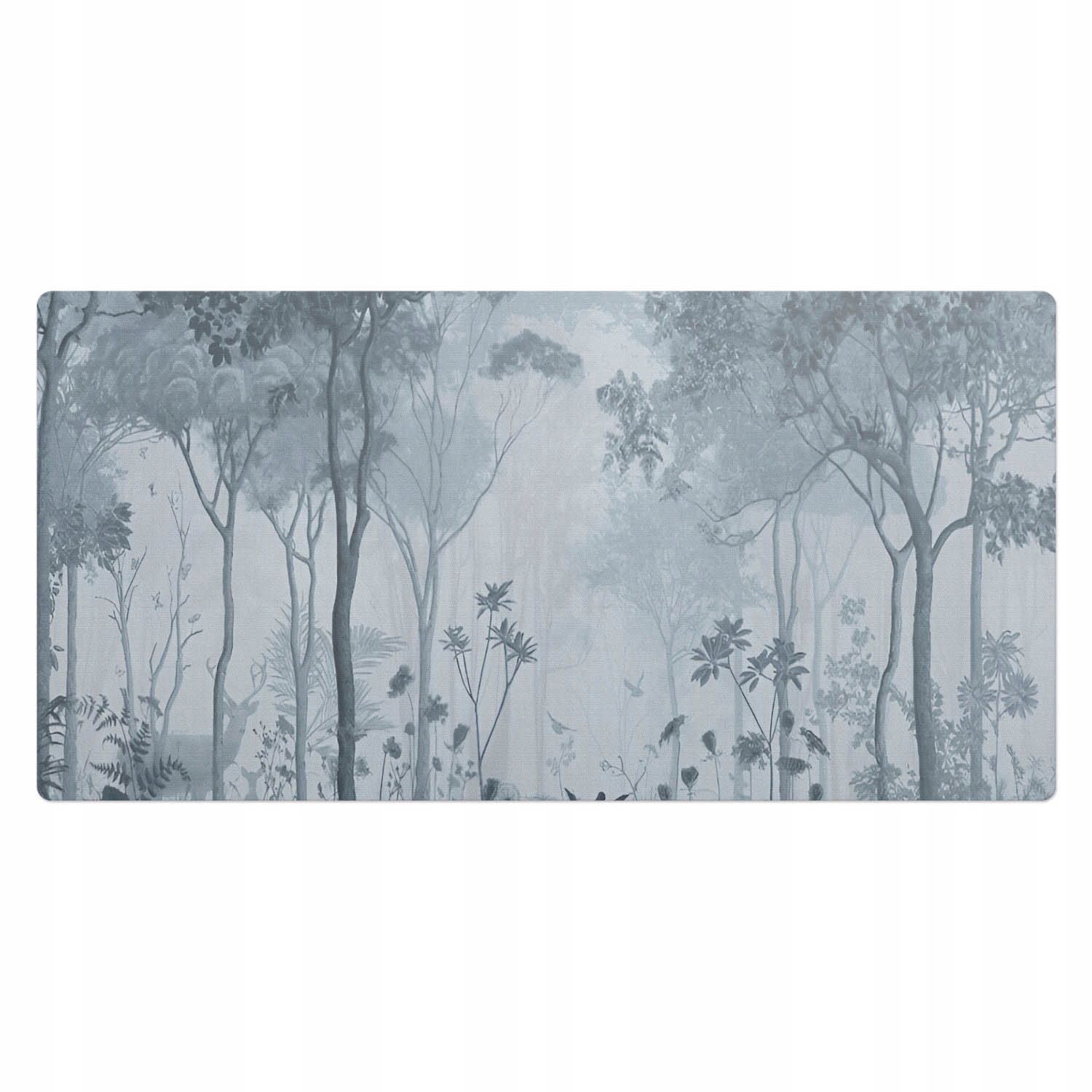 Moderní vinylová podložka pod klávesnici Mlhavá lesní scenérie 100 x 50 cm