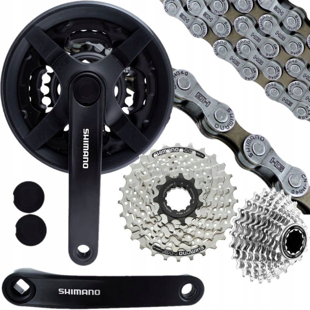 Shimano Řetěz Kazeta Korba 42/34/24 8-řadová sada pohonu pro kolo