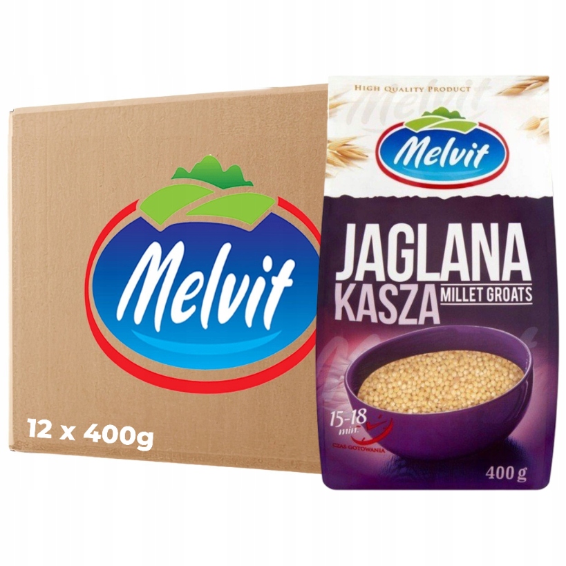 Levně Melvit Jáhlová kaše 400 g x 12 kusů