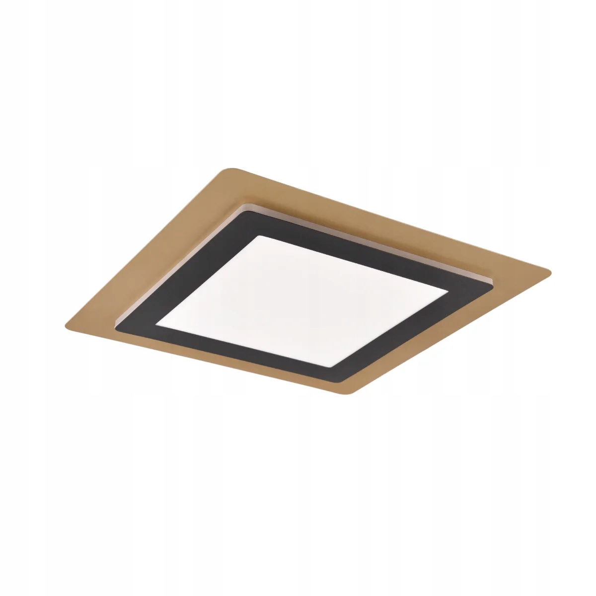 Stropné Svietidlo moderný Led s diaľkovým ovládaním 45cm zlatý štvorcový nastavenie farebnej teploty Trio