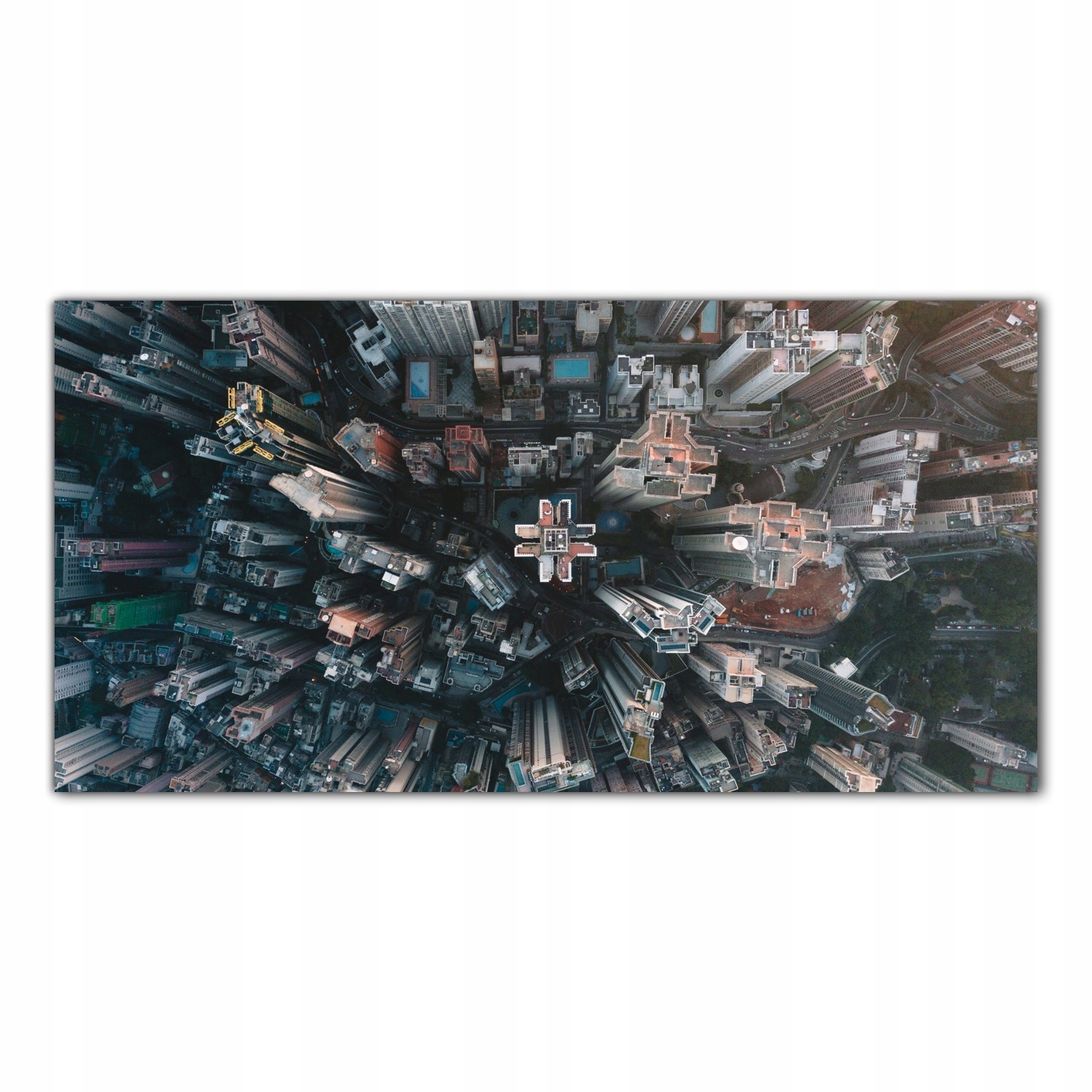 Město Krajina 100x50 Tvrzené skleněné panely