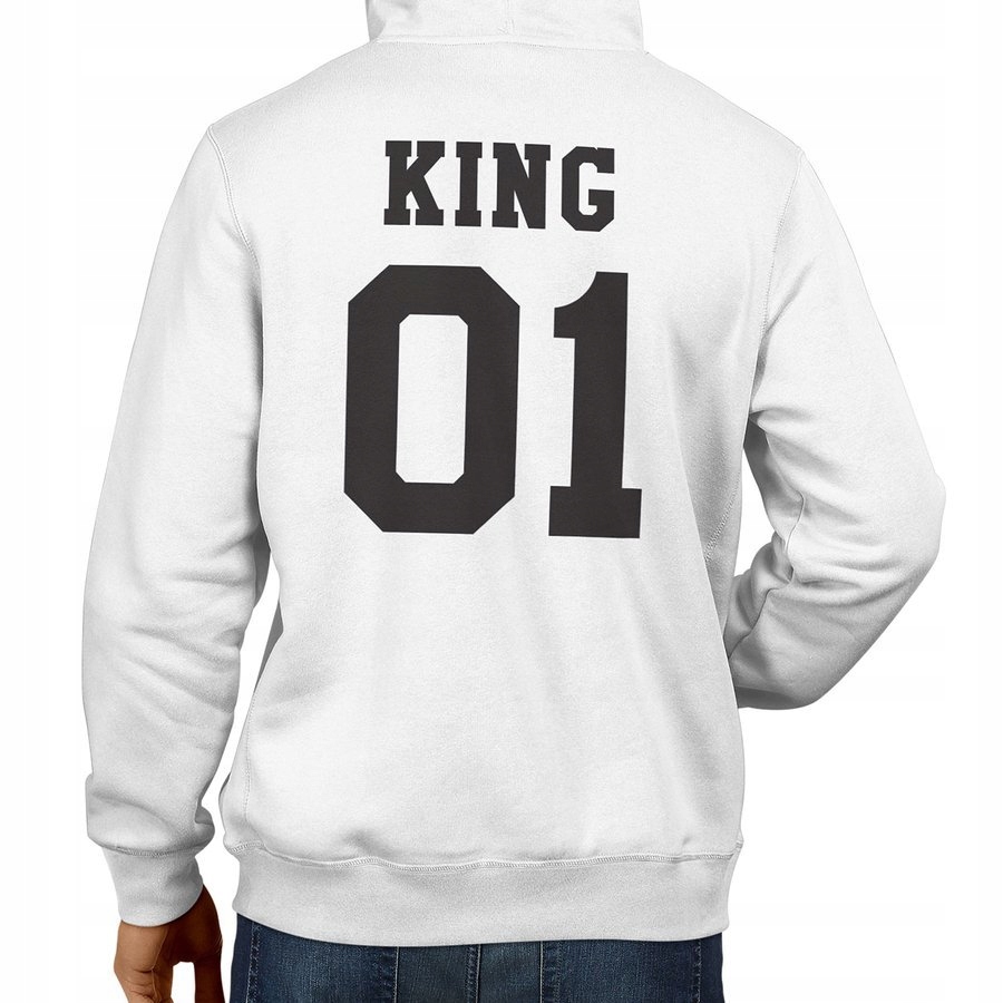 

Bluza na prezent dla niego - King, biała 2XL