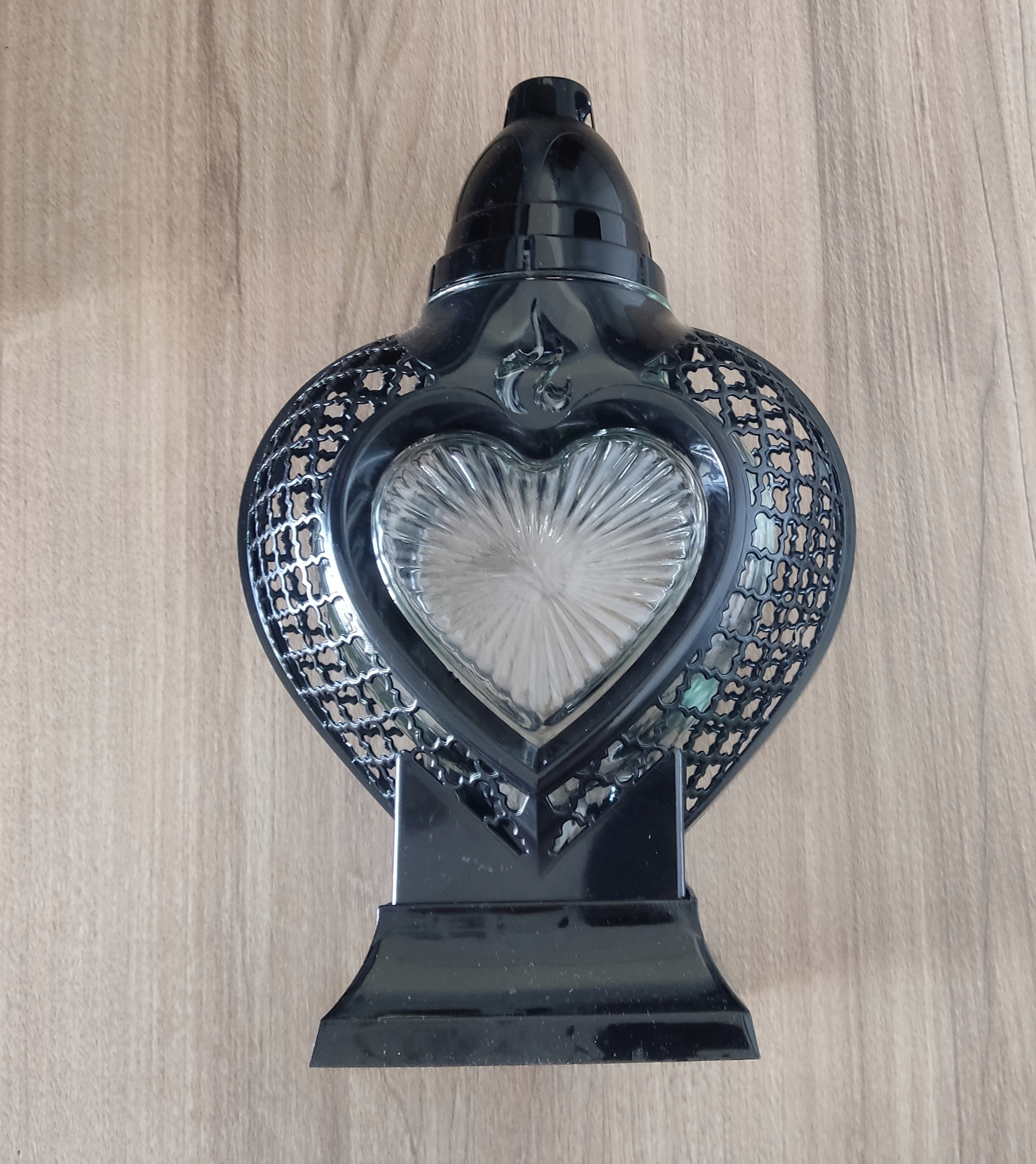 Znicz LS3S CZARNY SERCE 27CM NOWOŚĆ