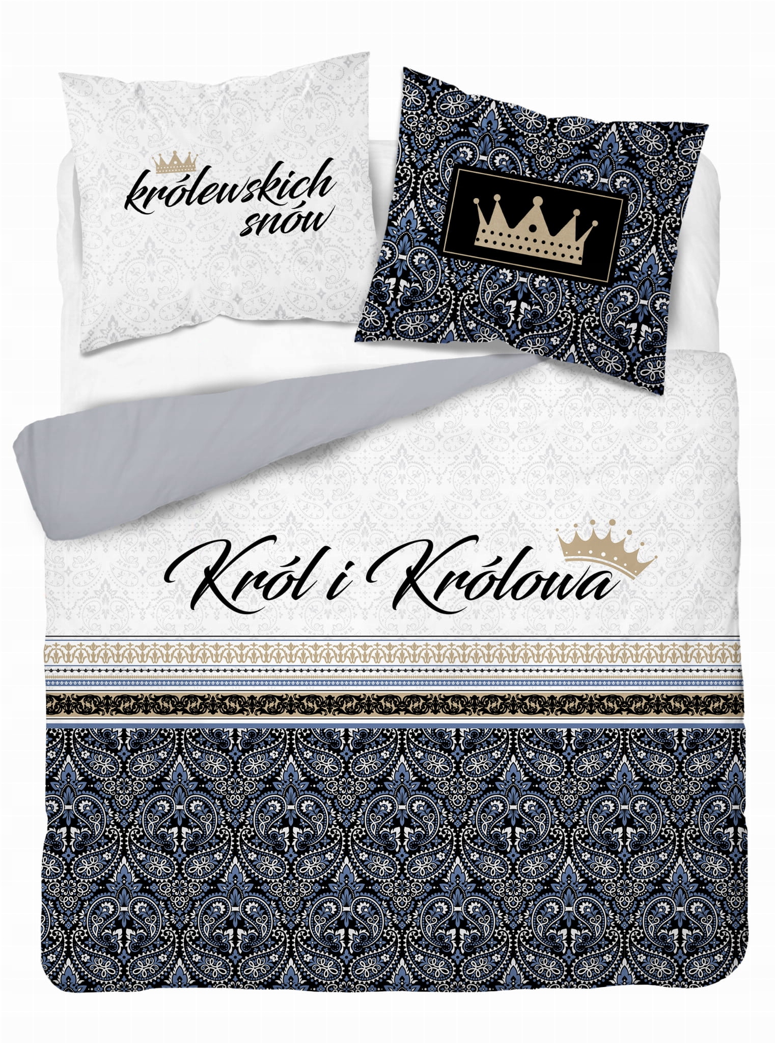 

Pościel Bawełna 160x200 Król & Królowa 3889A