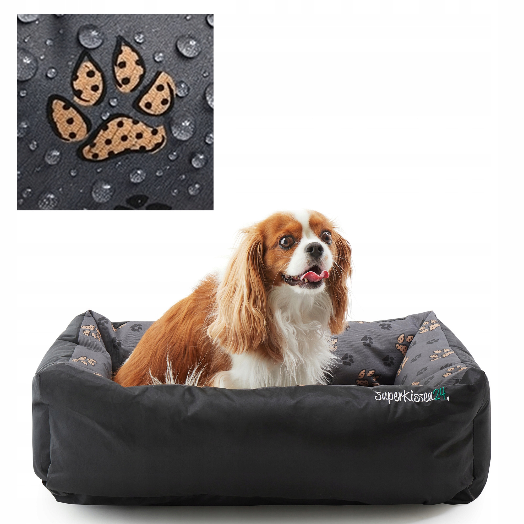 Levně Voděodolné Pelíšek Pro Psa Kočku 70x55 cm Černé