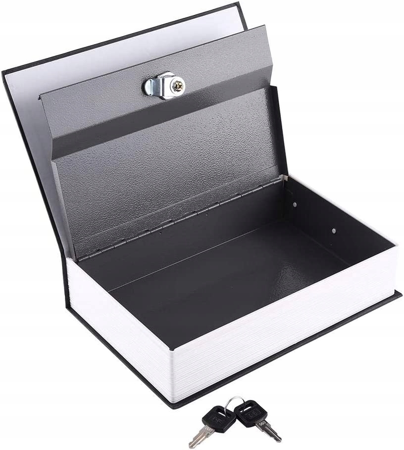 SEJF KASETKA KSIĄŻKA NA PIENIĄDZE METALOWA KLUCZ 1 Marka inny