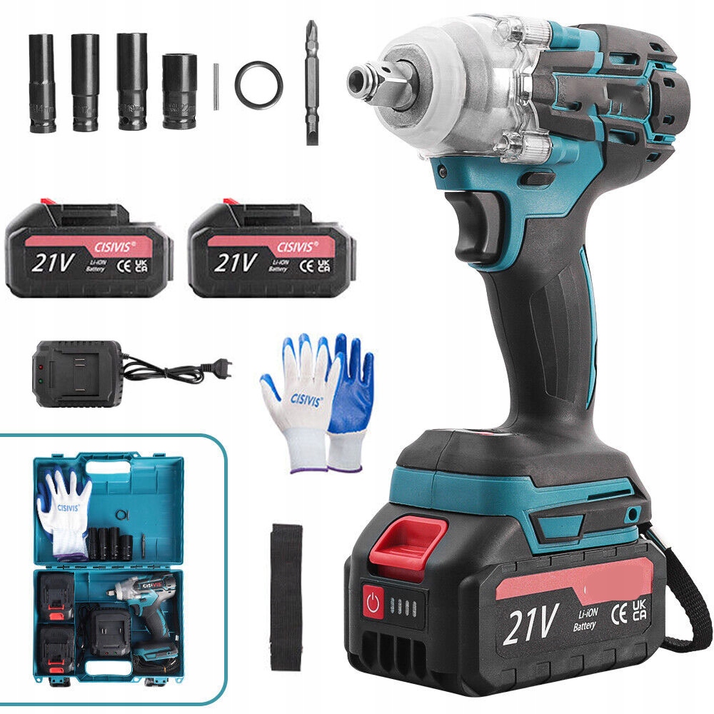 Juksun Rázový Uťahovák 520 Nm +6Ah Akumulátor 21V Kufor